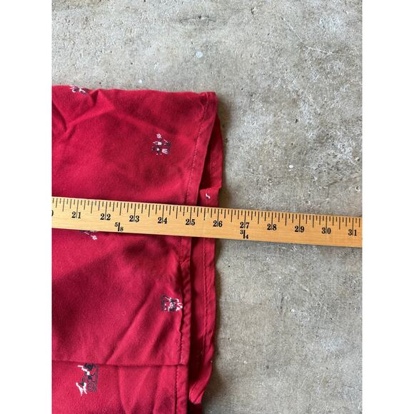 VTG 1940s/50s Holiday Sportswear Red Pilgrim Print Button Up Shirt Size Small - Picture 6 of 9